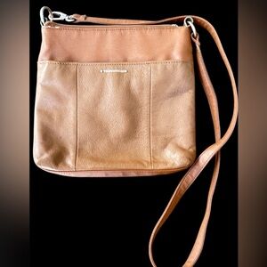 Tignanello Brown Leather Crossbody Bag